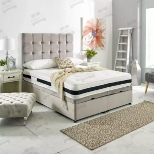 Mission White Wooden Storage Bed