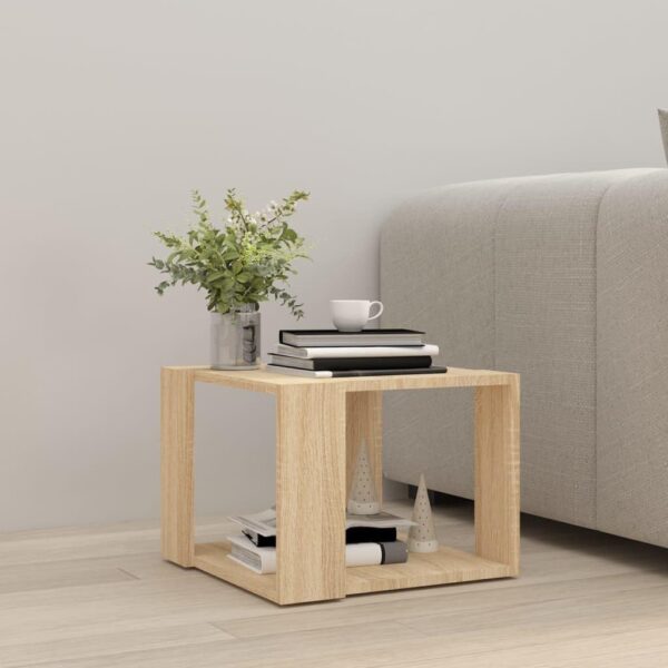 Best WKIEQACO Coffee Table Sonoma Oak - Image 3